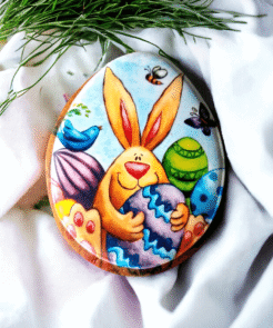 Dekoruotas Velykinis meduolis - Oi koks zuikis