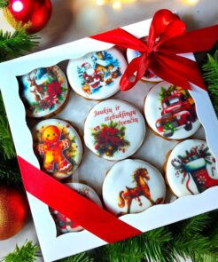 Kalėdinių meduolių rinkinys dėžutėje – Arkliukas