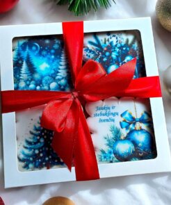 Alternative view of Kalėdinių meduolių rinkinys dėžutėje – Snaigių šokiai