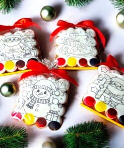 Alternative view of Kalėdinis meduolis spalvinimui - sniego senis