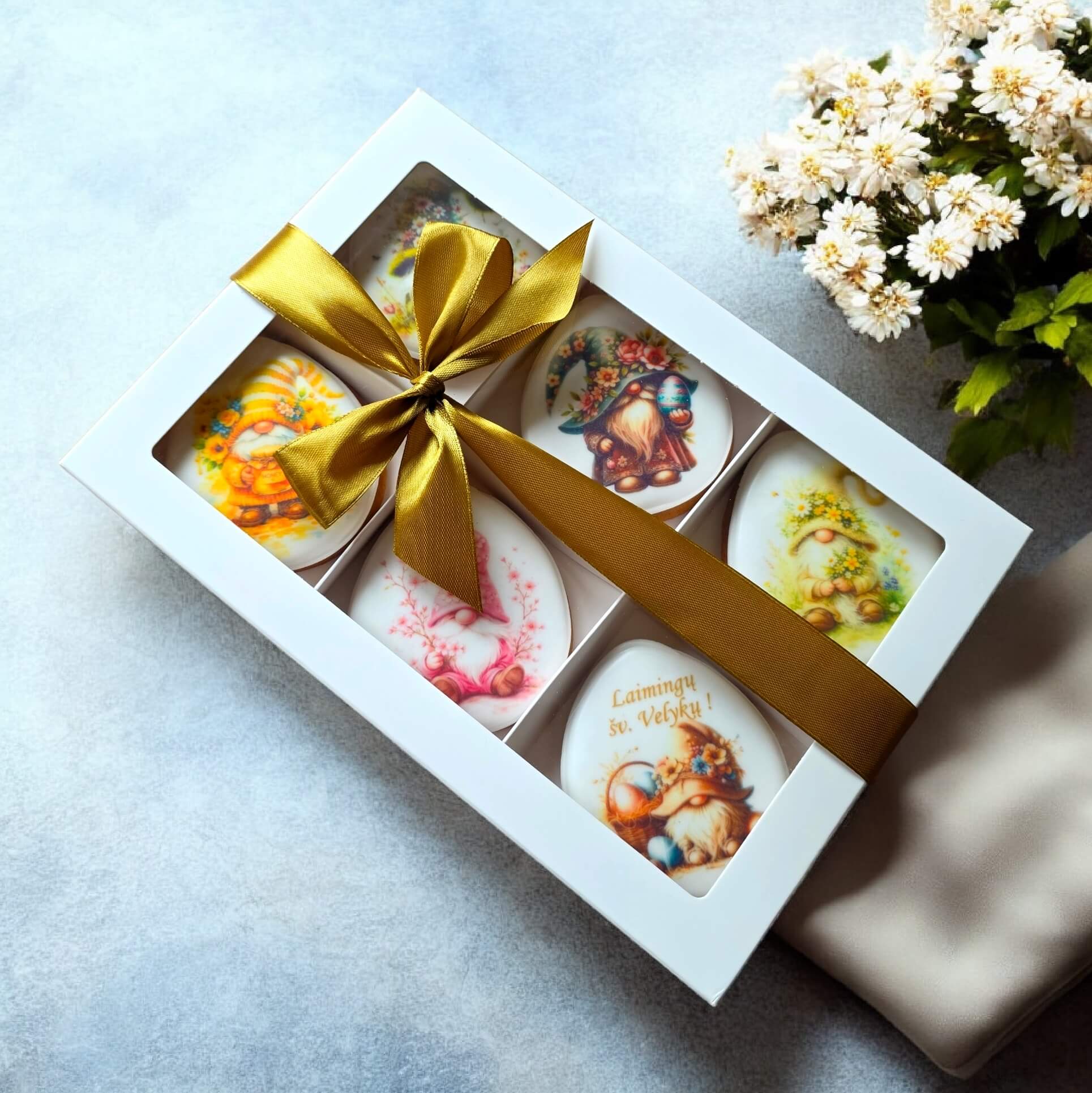 „Šventiniai nykštukai“ – Velykinių meduolių rinkinys (6 vnt.)