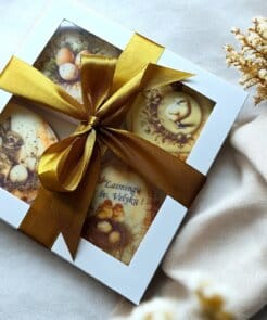 Alternative view of Vintažinio stiliaus dekoruotų meduolių rinkinys 4 vnt. dovanų dėžutėje