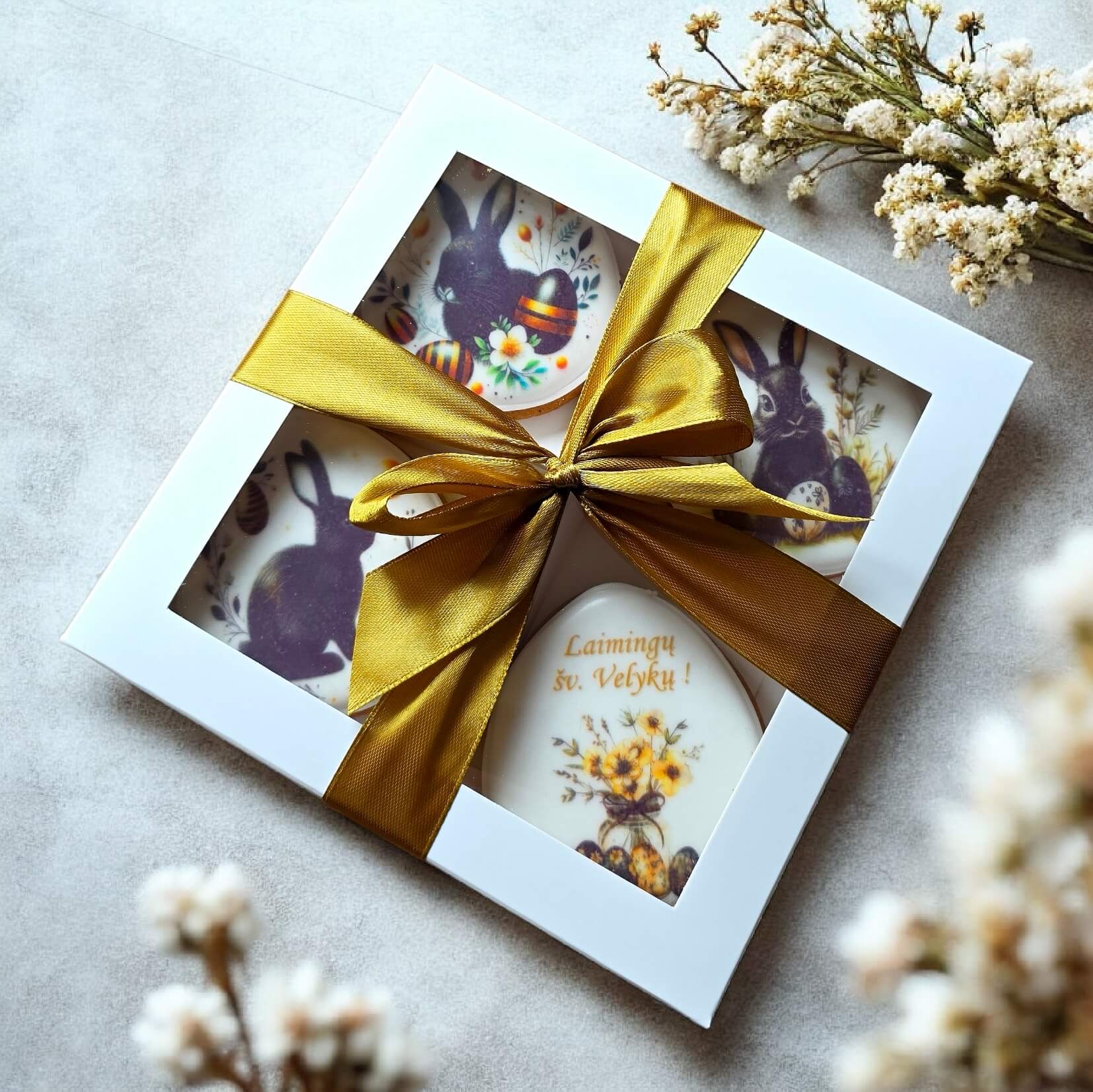 „Klasikiniai siluetai“ – Velykinių meduolių rinkinys (4 vnt.)