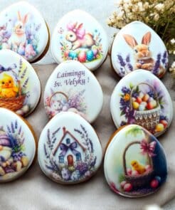 Alternative view of "Pavasario švelnumas" – Velykinių meduolių rinkinys (9 vnt.)