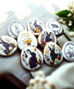 Alternative view of „Klasikiniai siluetai“ – Velykinių meduolių rinkinys (9 vnt.)