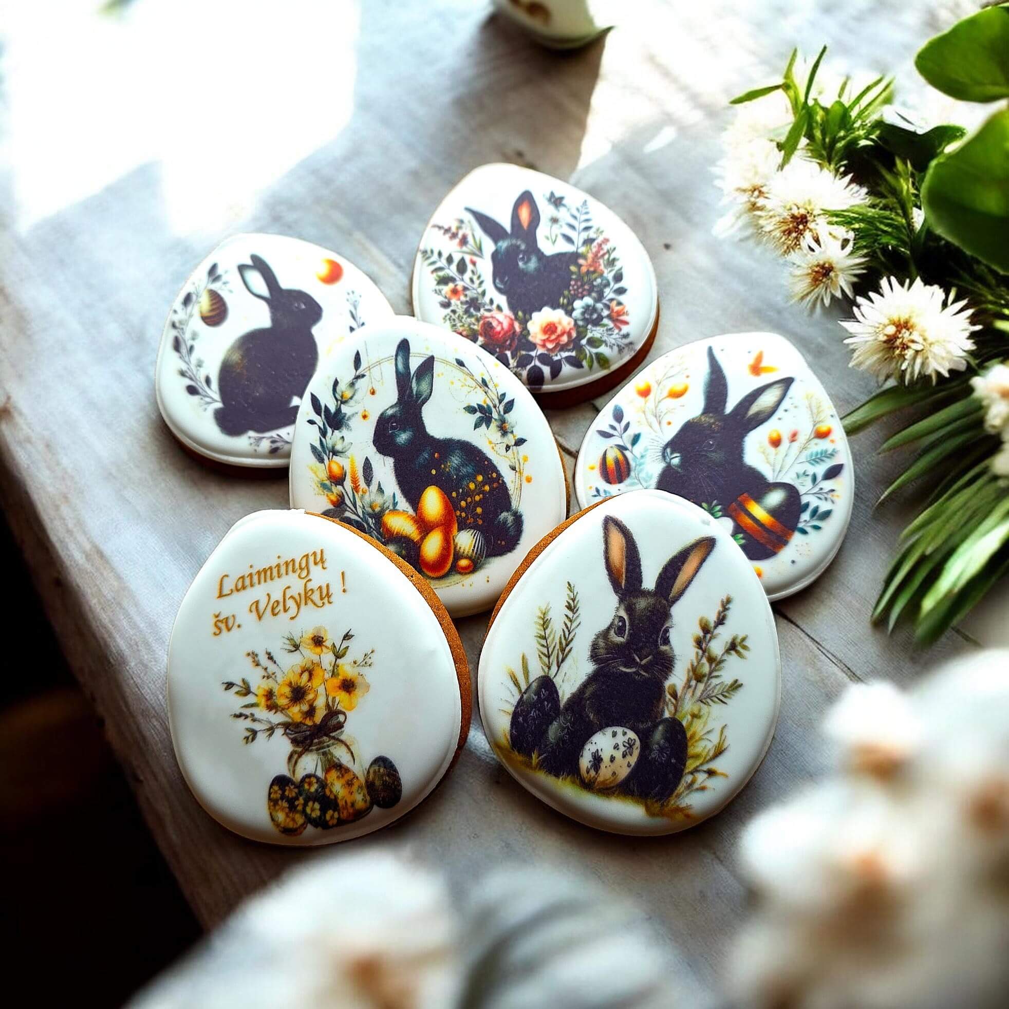 „Klasikiniai siluetai“ – Velykinių meduolių rinkinys (6 vnt.) - Image 3