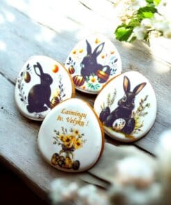 Alternative view of „Klasikiniai siluetai“ – Velykinių meduolių rinkinys (4 vnt.)