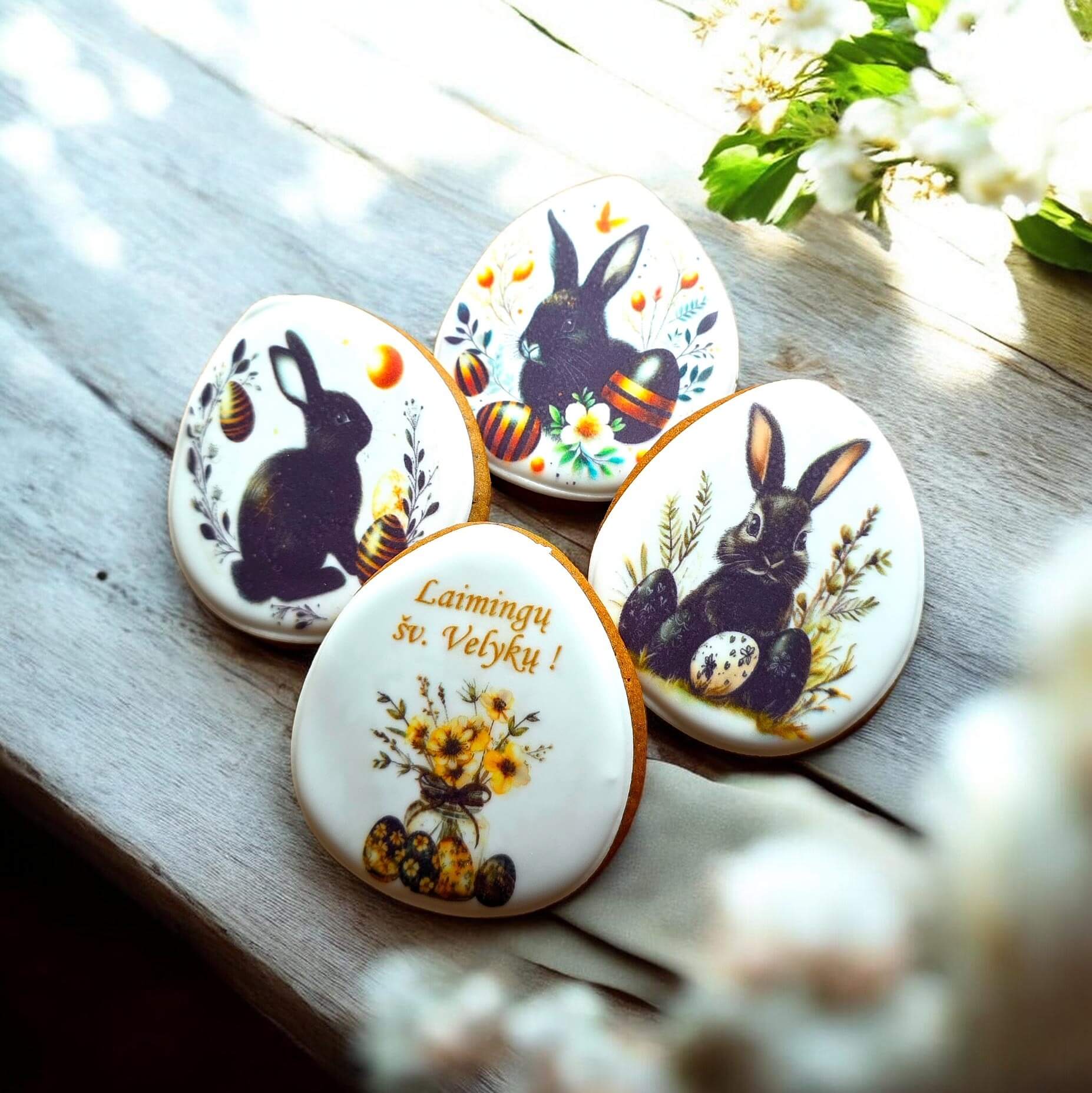 „Klasikiniai siluetai“ – Velykinių meduolių rinkinys (4 vnt.) - Image 2