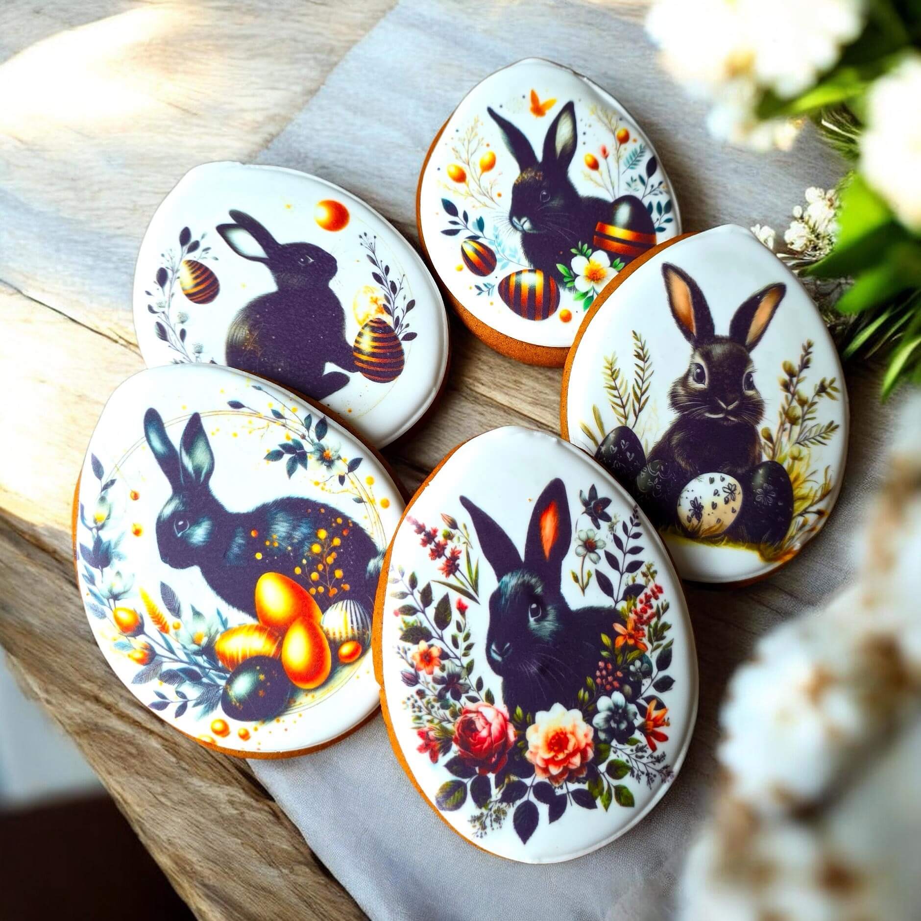 Velykinių meduolių rinkinys „Klasikiniai siluetai“ (5 vnt.)