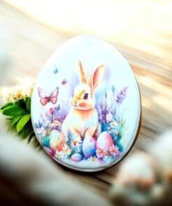 Velykinis meduolis „Zuikutis pievoje“ (10,5 × 8,5 cm)