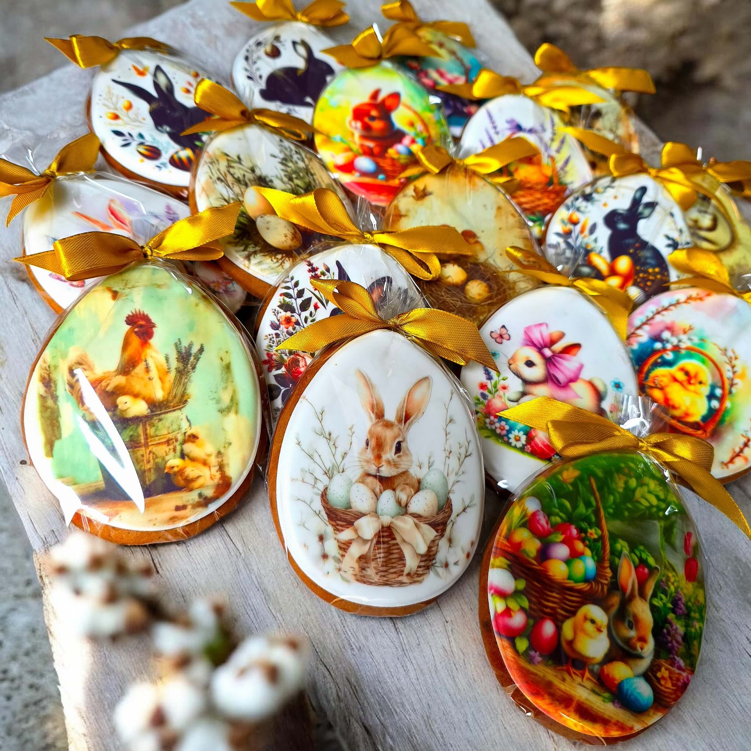 Velykinis meduolis „Pavasario staigmena“ (10,5 × 8,5 cm) - Image 3