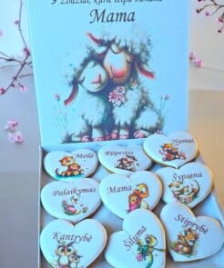 Alternative view of Sveikinimo meduoliai „9 žodžiai mamos dienai“