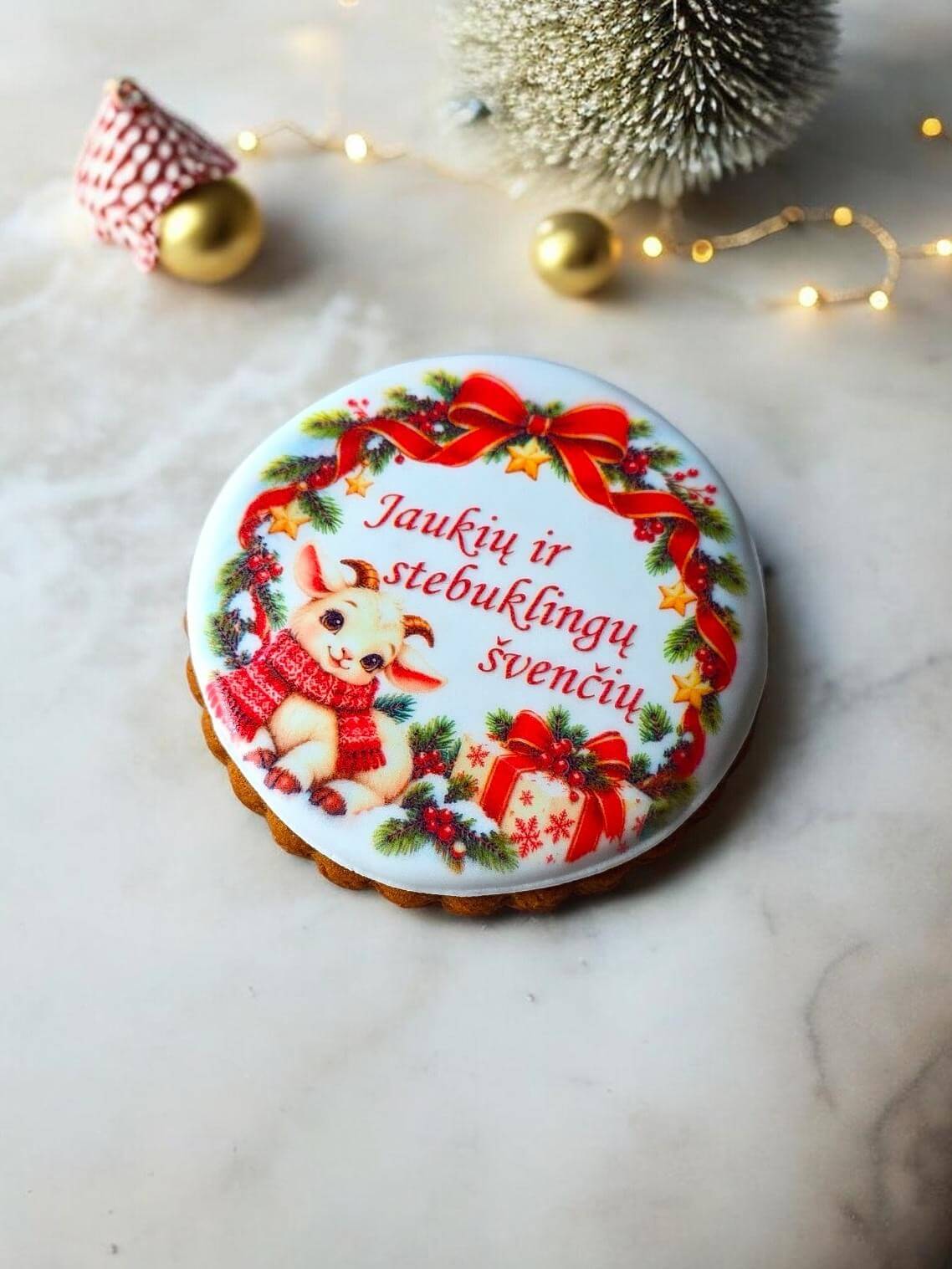 Kalėdinis meduolis – „Kalėdinė avelė“